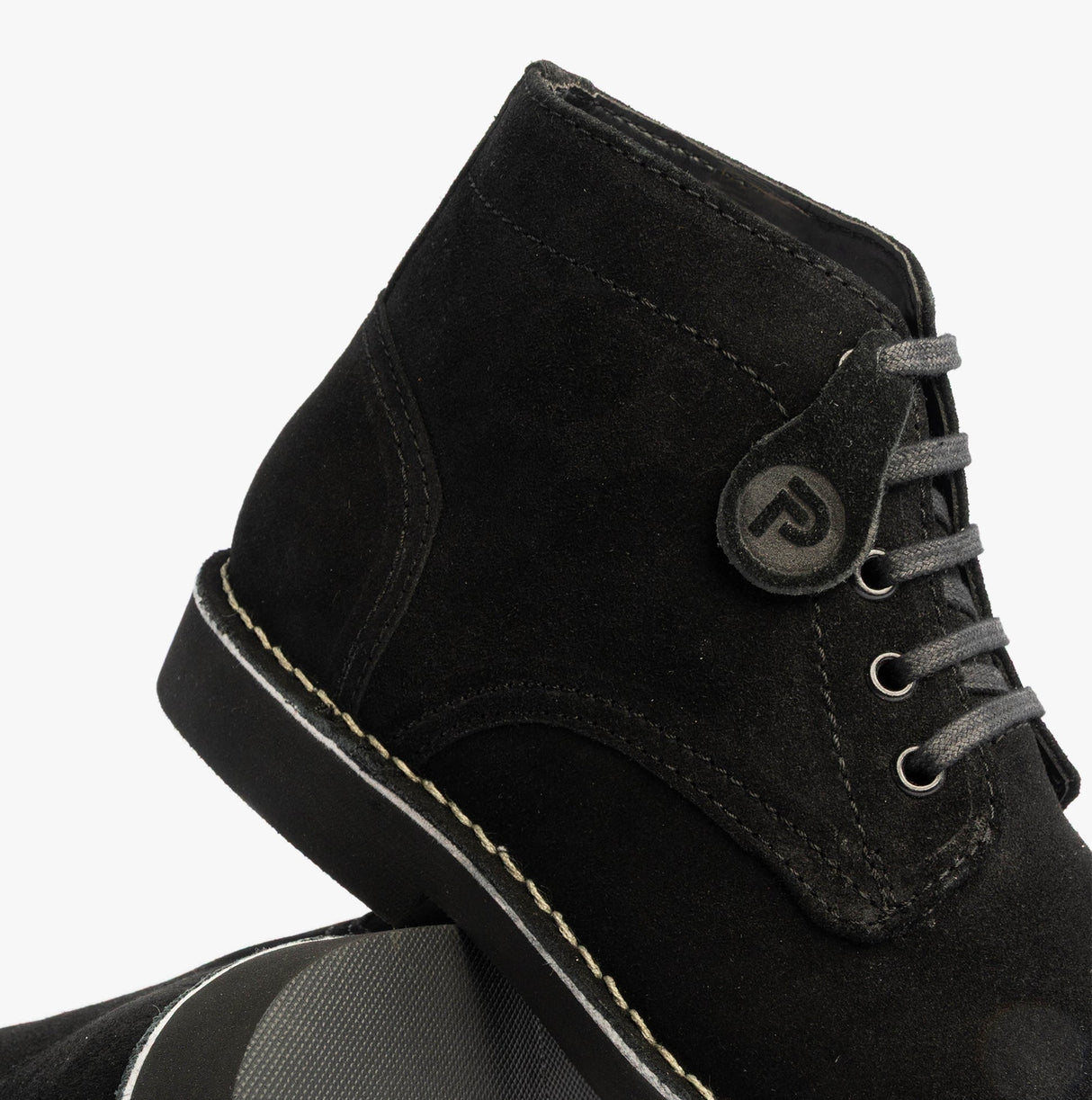 Popps RANGER Mens Desert Boots Black