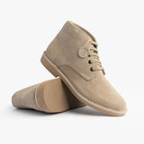 Popps RANGER Mens Desert Boots Taupe