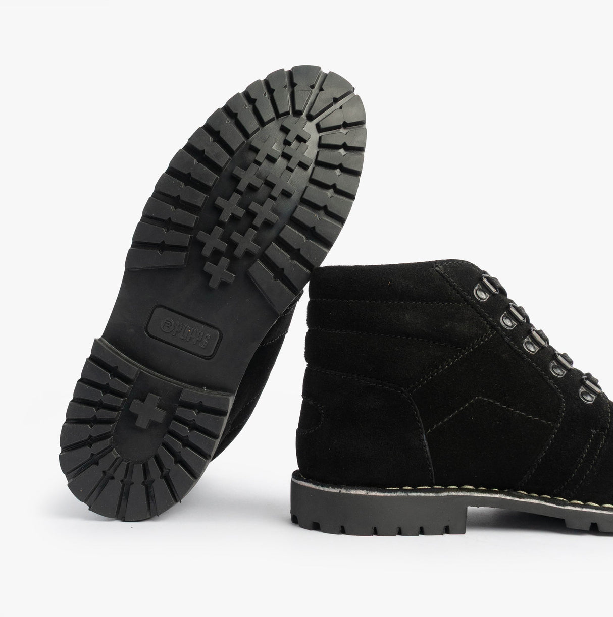 Popps TROOPER Mens Desert Boots Black