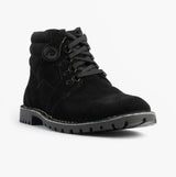 Popps TROOPER Mens Desert Boots Black