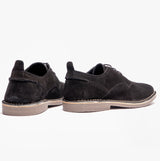 Popps JONAS Mens Suede Desert Shoes Black