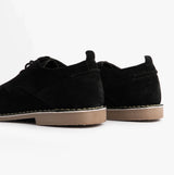 Popps JONAS Mens Suede Desert Shoes Black