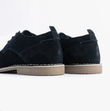 Popps JONAS Mens Suede Desert Shoes Navy
