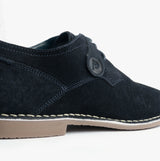 Popps JONAS Mens Suede Desert Shoes Navy