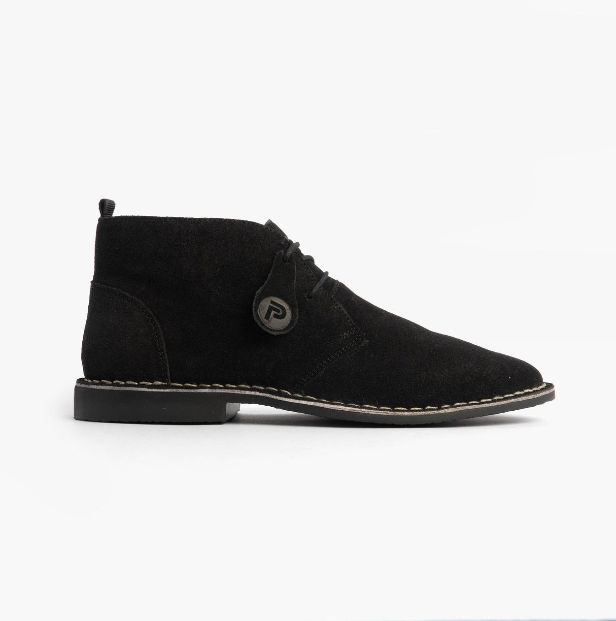 Popps VESPA Unisex Desert Boots Black
