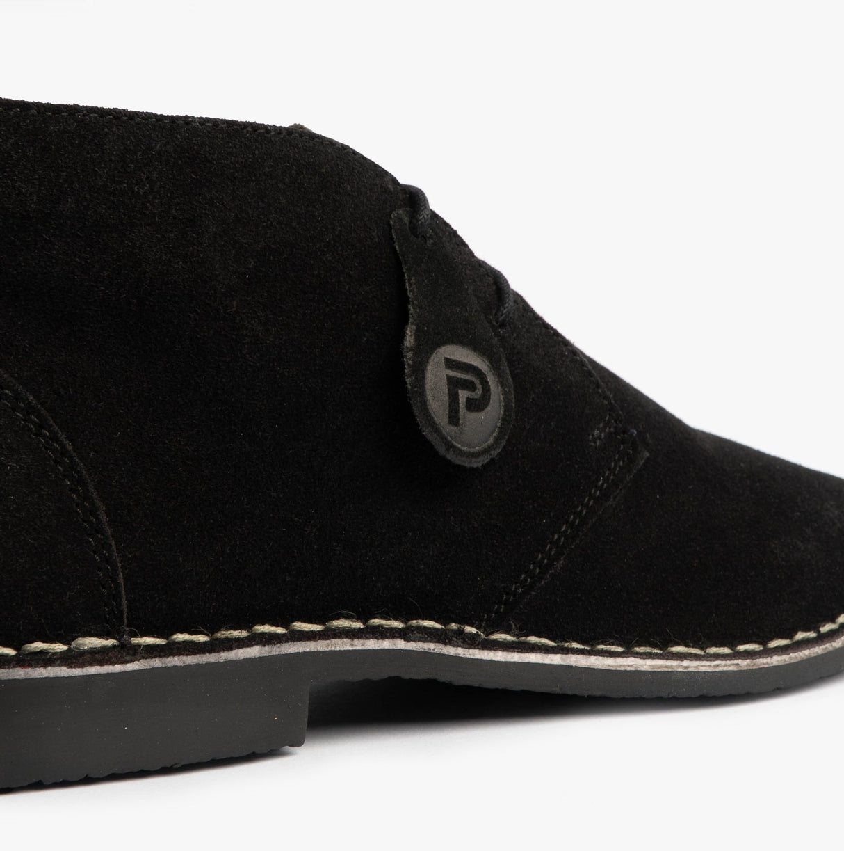 Popps VESPA Unisex Desert Boots Black
