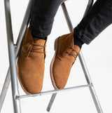 Popps VESPA Unisex Desert Boots Cognac