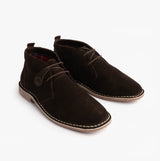 Popps VESPA Unisex Desert Boots Dark Brown