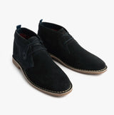 Popps VESPA Unisex Desert Boots Navy