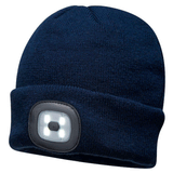 Portwest B028 Rechargeable Twin LED Beanie Hat Various Colours