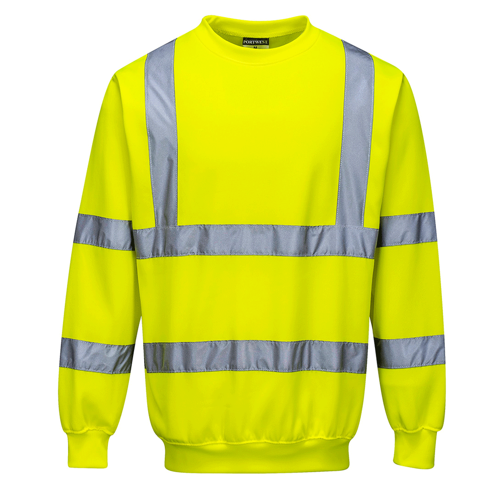 Portwest B303 Hi-Vis Work Sweatshirt Jumper Various Colours