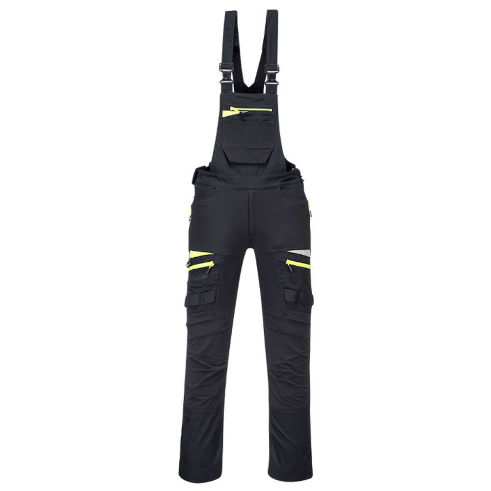 Portwest DX441 DX4 Stretch Kneepad Work Bib & Brace Various Colours