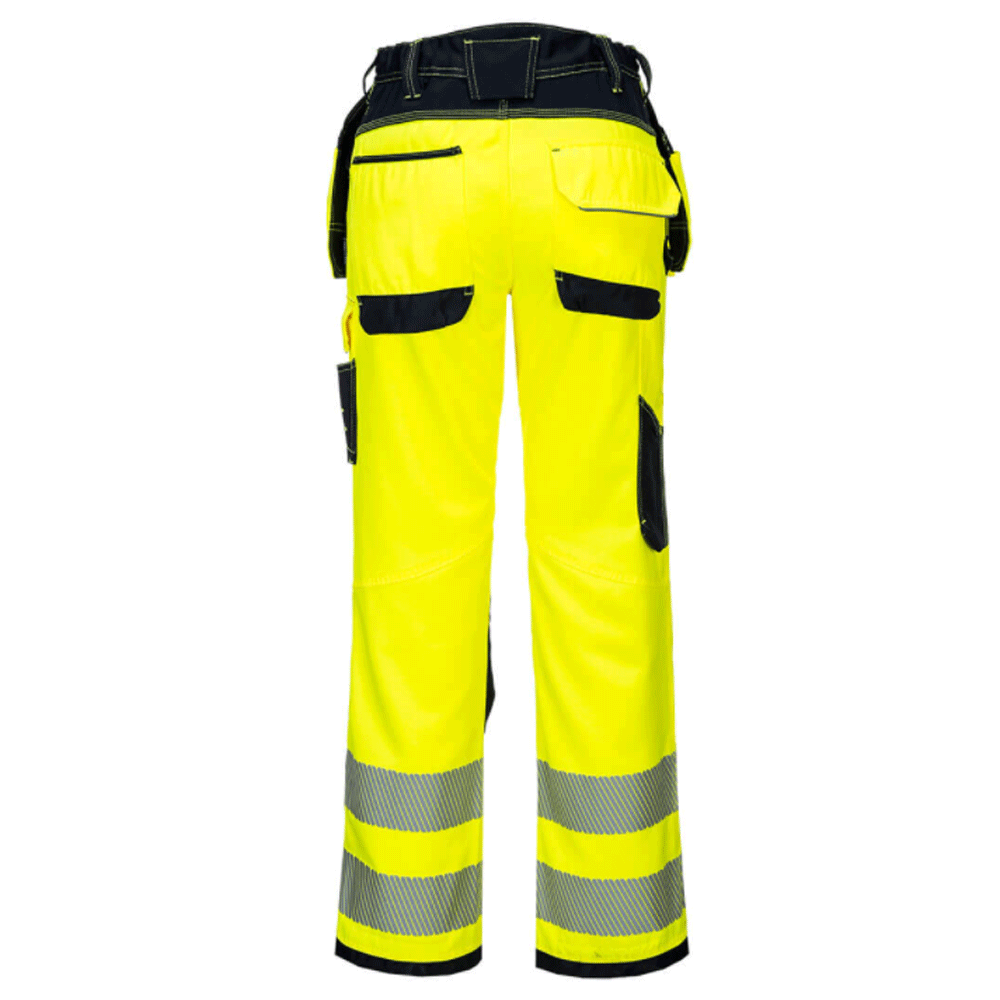Portwest PW306 PW3 Hi-Vis Holster Pocket Kneepad Work Trousers