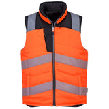 Portwest PW374 Hi-Vis Reversible Bodywarmer Jacket Various Colours