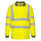 Portwest S277 Hi-Vis Long Sleeved Polo Shirt Various Colours