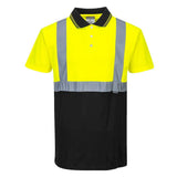 Portwest S479 Two-Tone Hi-Vis Polo Short Sleeve Work T-Shirt