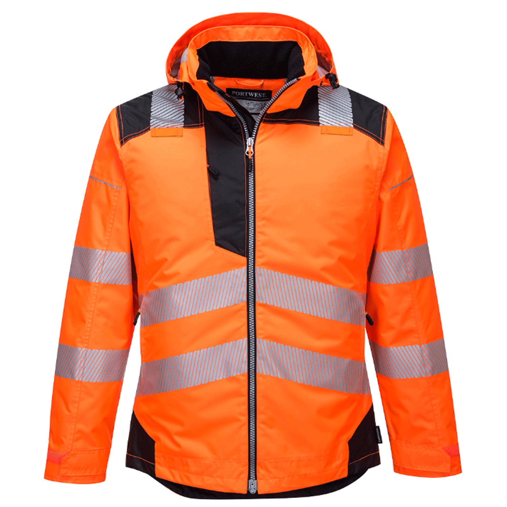 Portwest T400 PW3 Waterproof Hi-Vis Winter Work Jacket