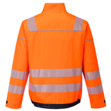 Portwest T500 PW3 Hi-Vis Work Jacket Orange/Navy Small