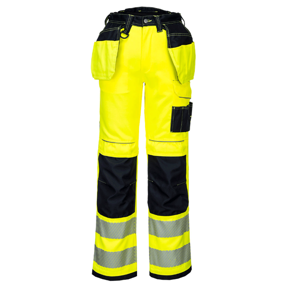 Portwest T501 PW3 Hi-Vis Holster Kneepad Work Trouser Various Colours