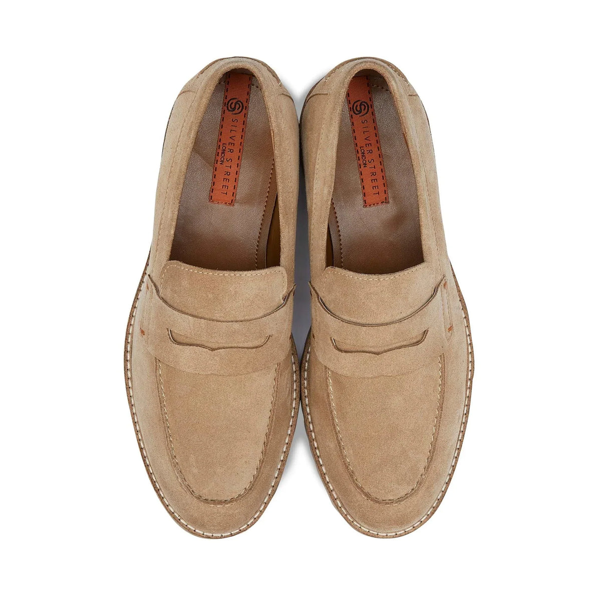 Silver Street London LOUSIVILLE Mens Loafers Beige