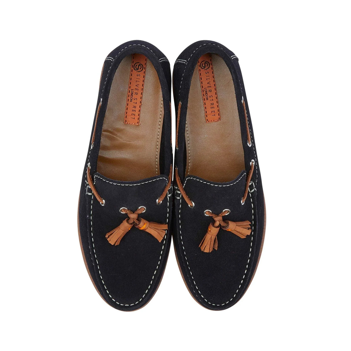 Silver Street London MILFORD Mens Loafers Navy