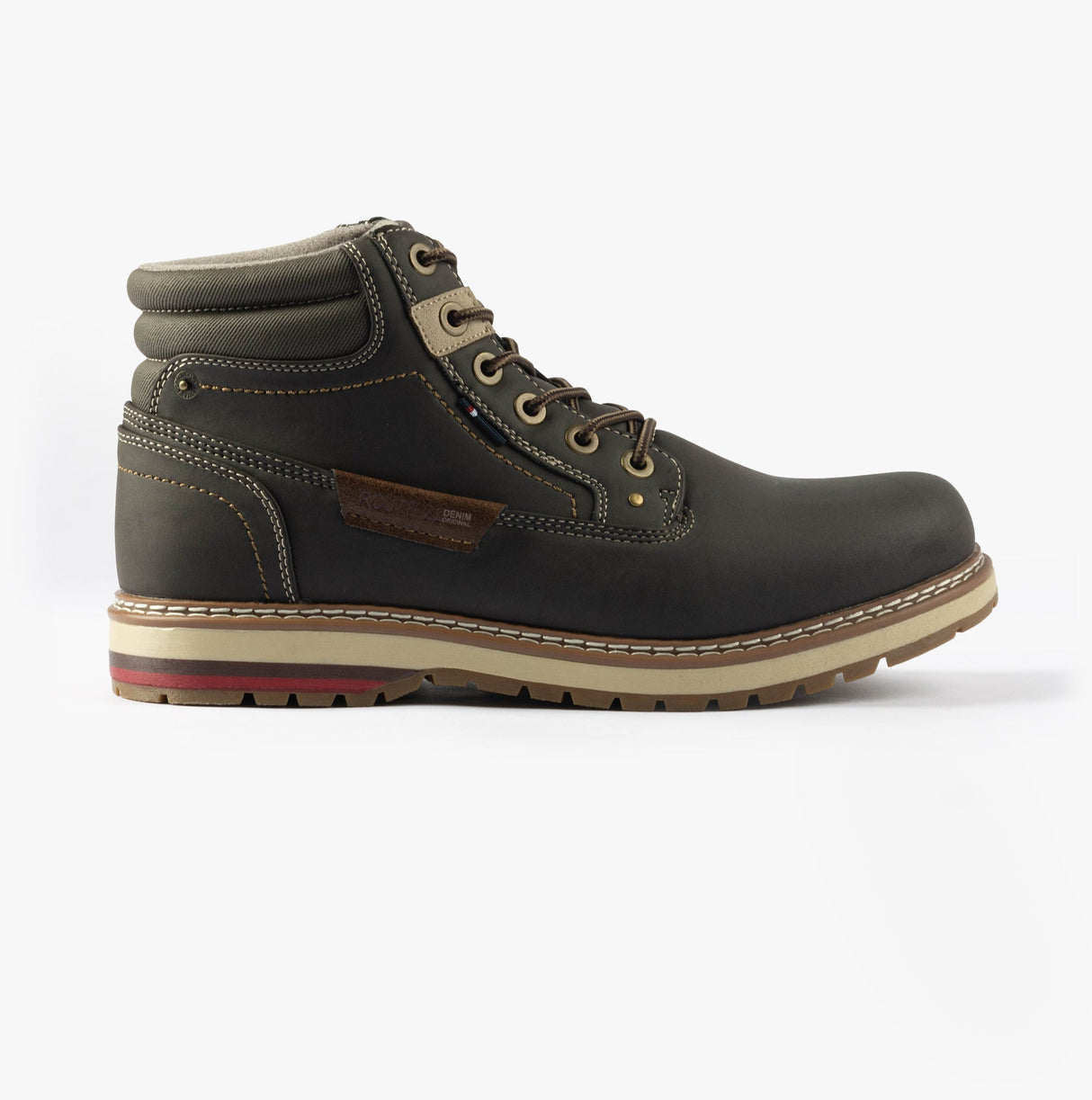 R21 Original KLINE Mens Ankle Boots Dark Brown