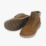 R21 Original KLINE Mens Lace Up Ankle Boots Honey