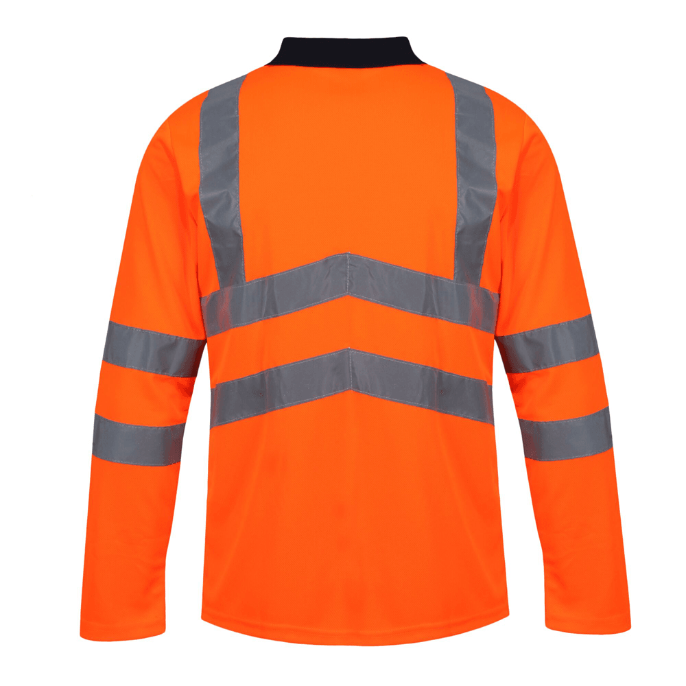 Regatta TRS192 Pro Hi-Vis Long Sleeved Polo Shirt