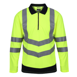 Regatta TRS192 Pro Hi-Vis Long Sleeved Polo Shirt