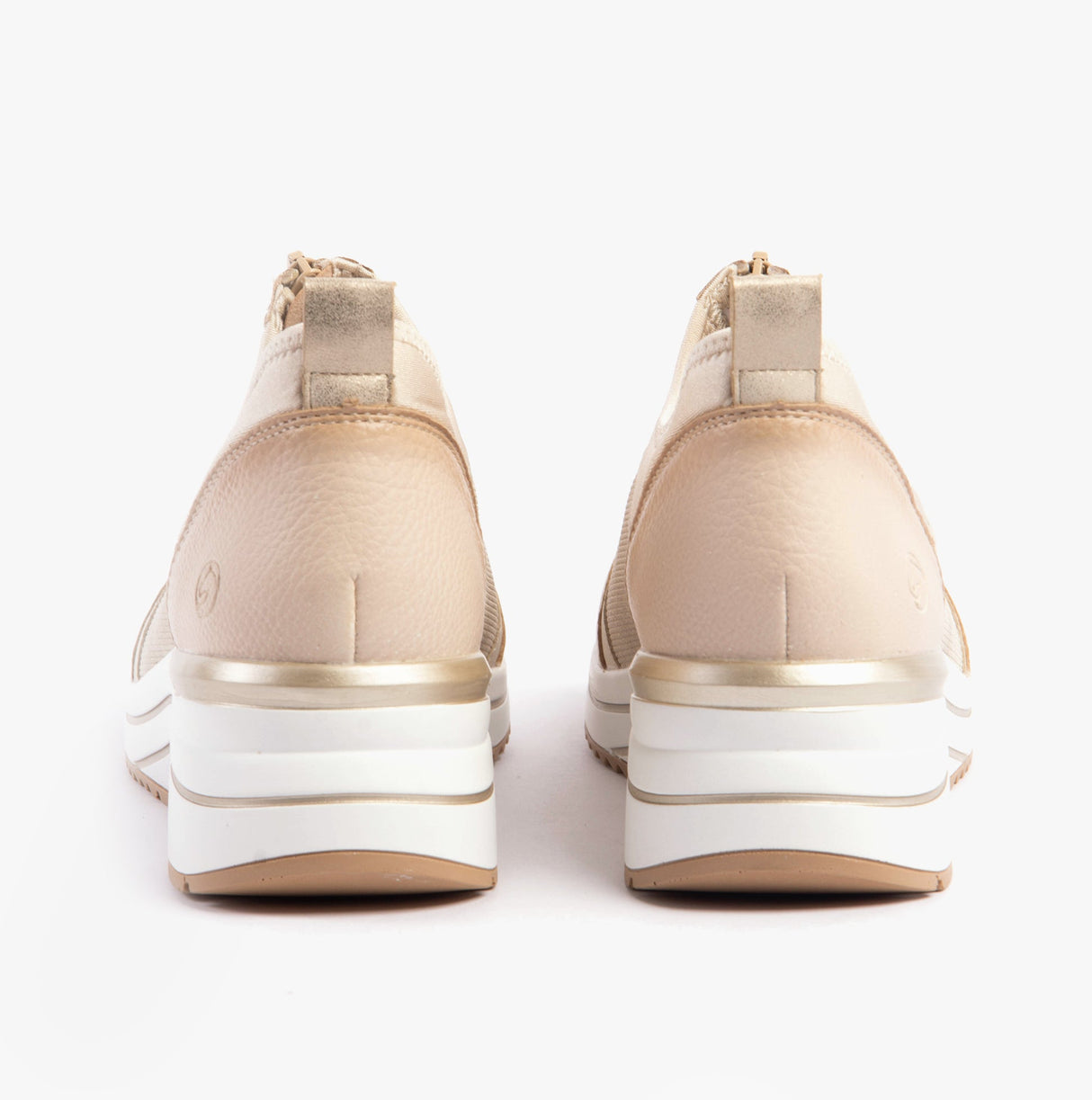 Remonte D0T08-61 Womens Trainers Beige Combination