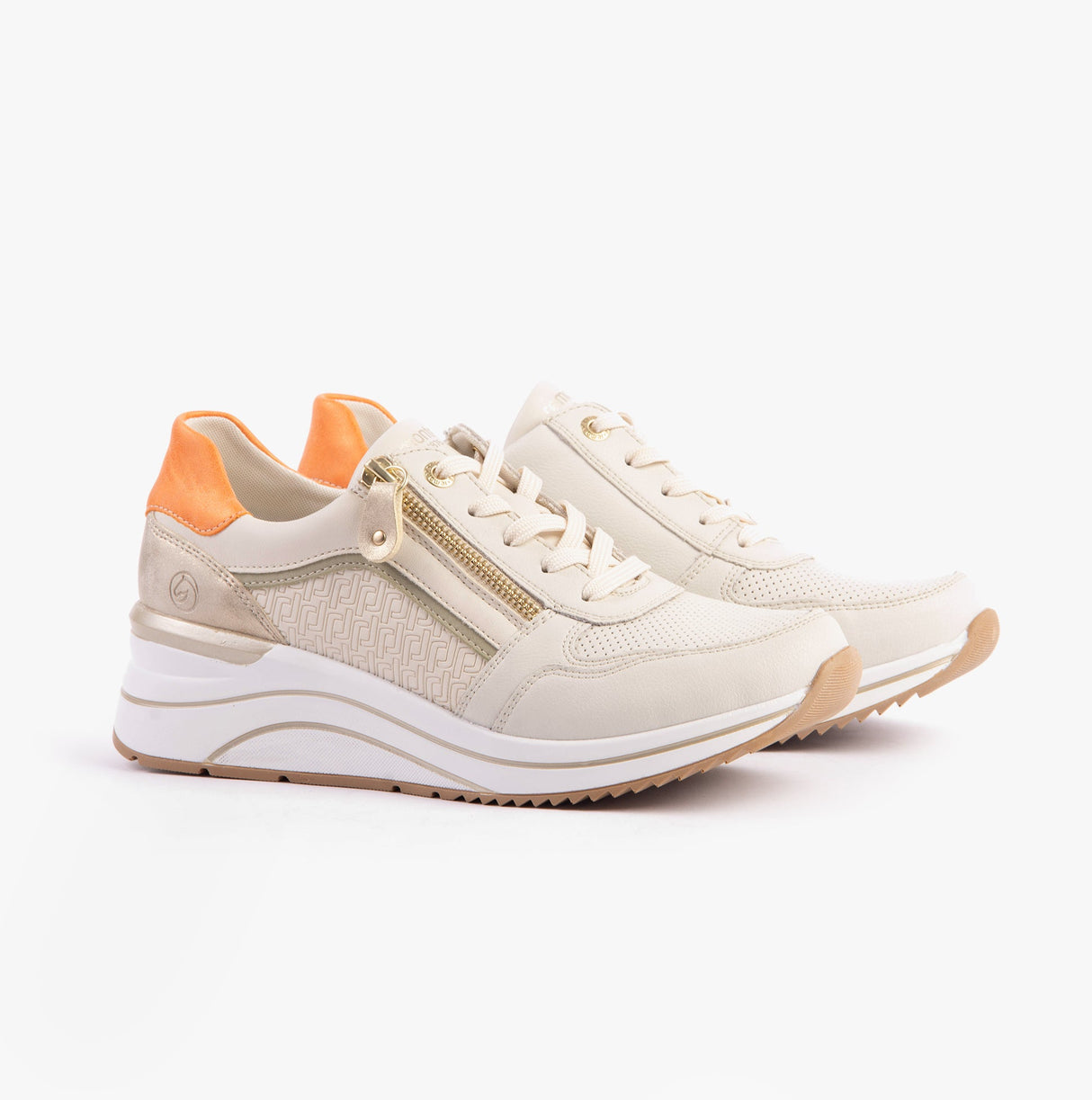 Remonte D0T10-80 Womens Shoes White Combination