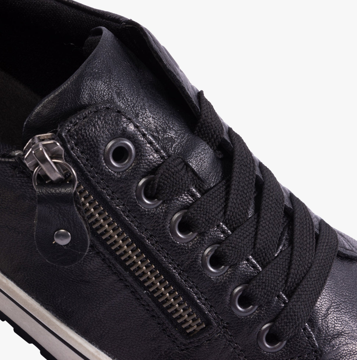 Remonte D0700-00 Womens Side Zip Casual Shoes Black