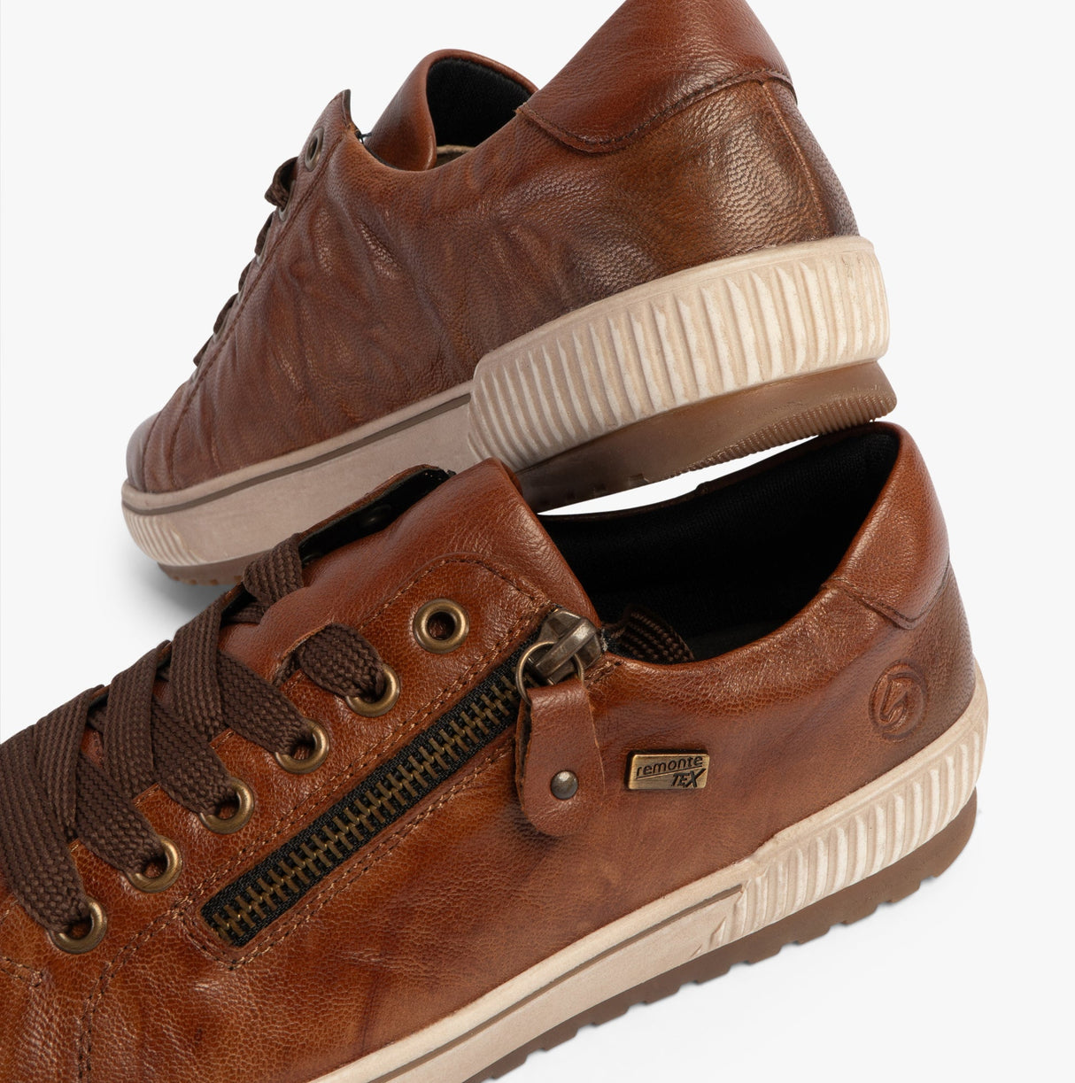 Remonte D0700-22 Womens Side Zip Casual Shoes Brown