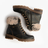 Remonte D0B74-01 Womens Fur Ankle Boots Black