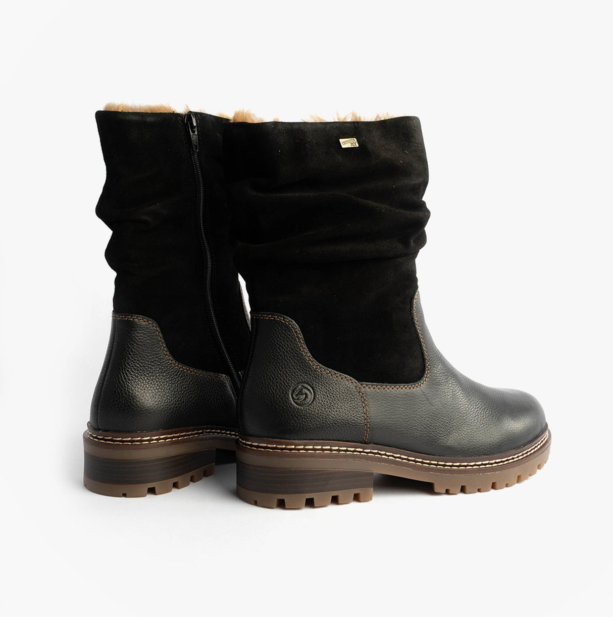 Remonte D0B80-00 Womes Side Zip Ankle Boots Black