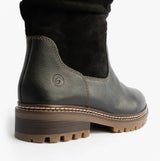 Remonte D0B80-00 Womes Side Zip Ankle Boots Black