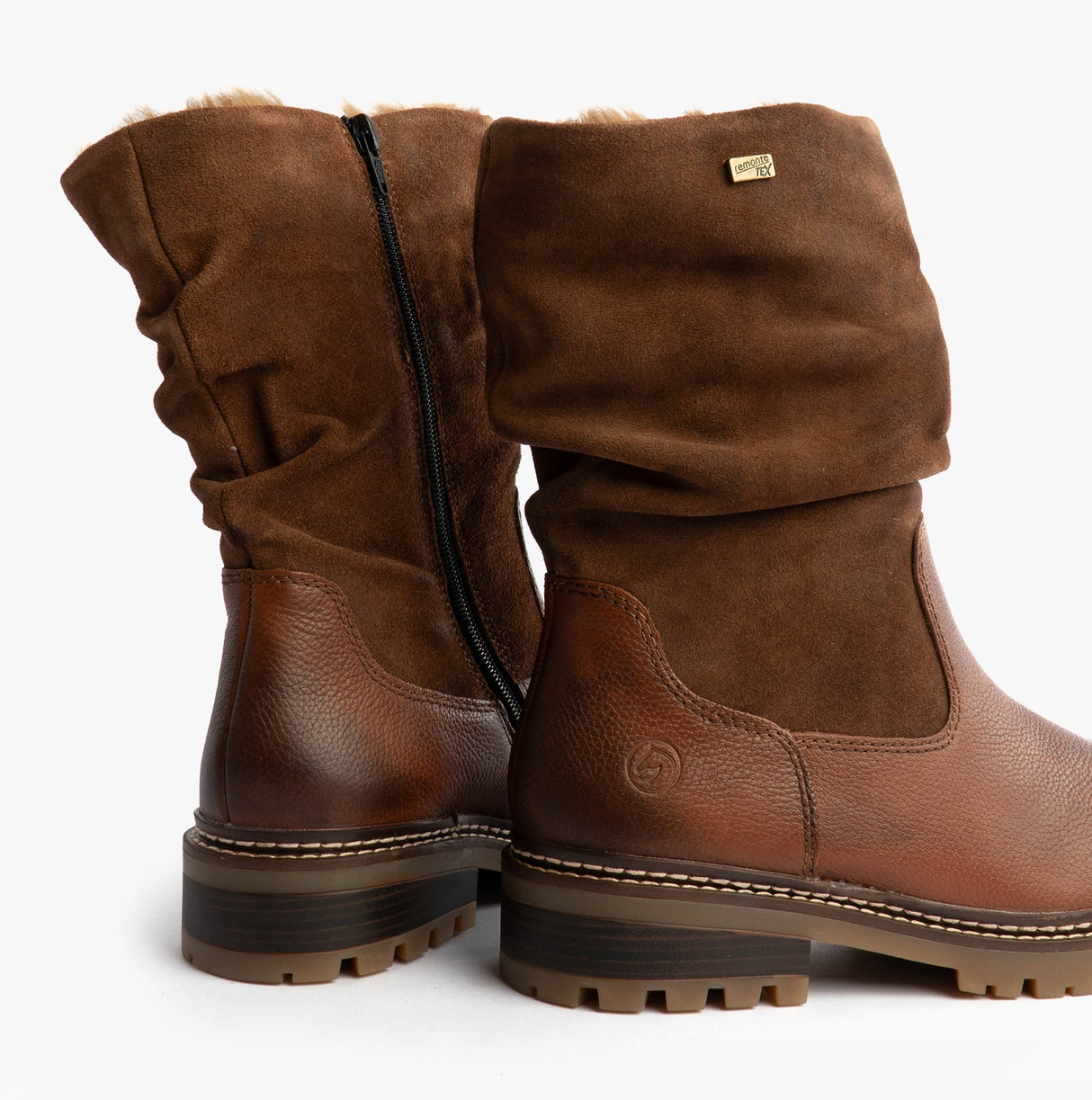 Remonte D0B80-24 Womes Side Zip Ankle Boots Brown