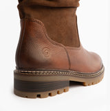 Remonte D0B80-24 Womes Side Zip Ankle Boots Brown