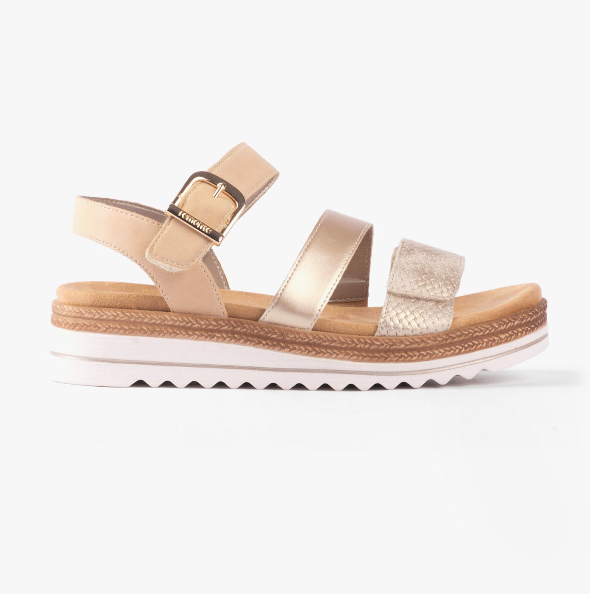 Remonte D0Q55-91 Womens Sandals Metallic