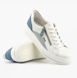 Remonte D1C01-84 Womens Trainers White Combination
