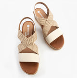 Remonte D2L54-60 Womens Sandals Beige Combination