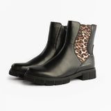 Remonte D2S70-03 Womens Side Zip Chelsea Boots Black