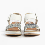 Remonte D6453-80 Womens Sandals White Combination