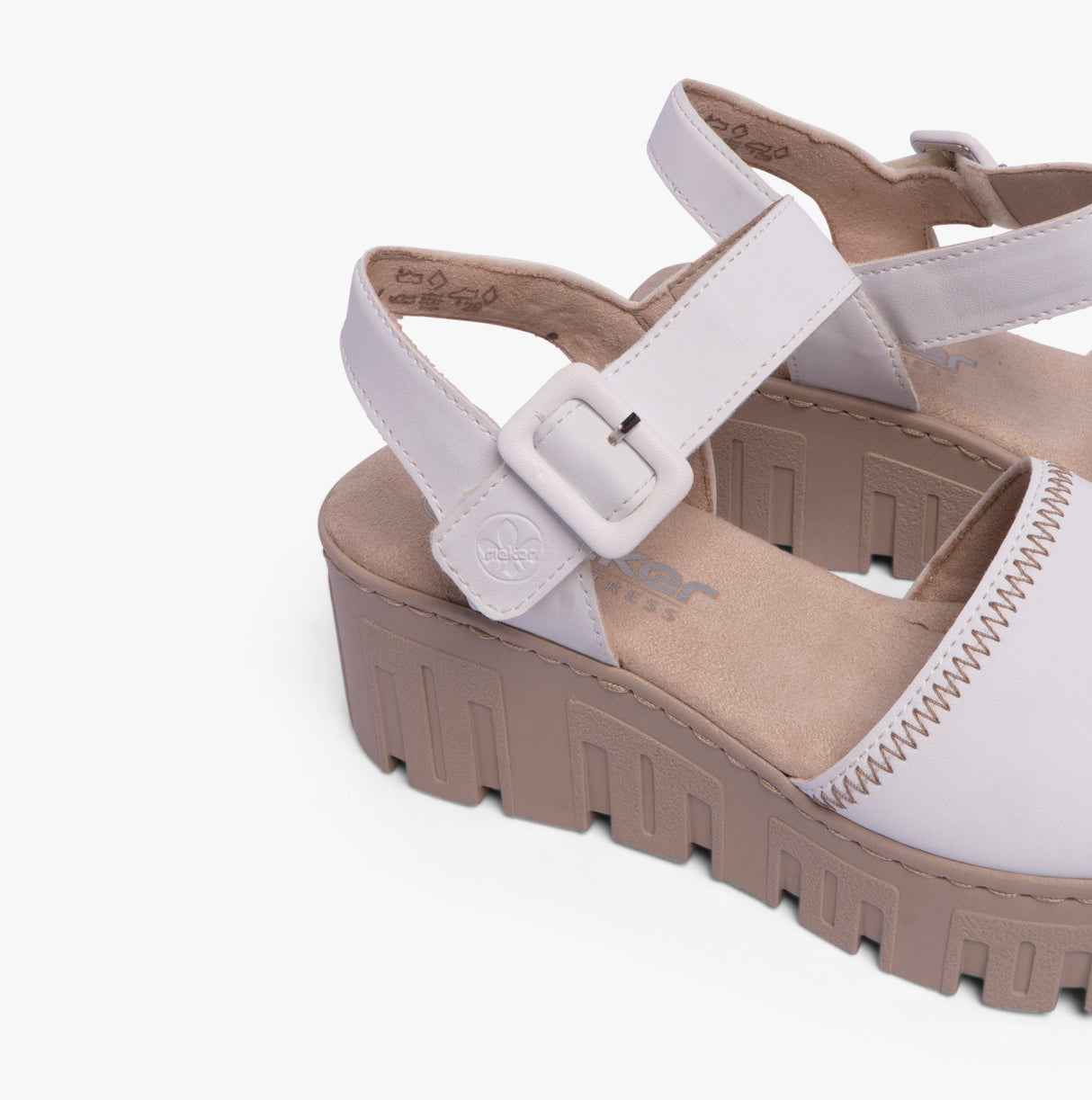Rieker 68057-80 Womens Sandals White