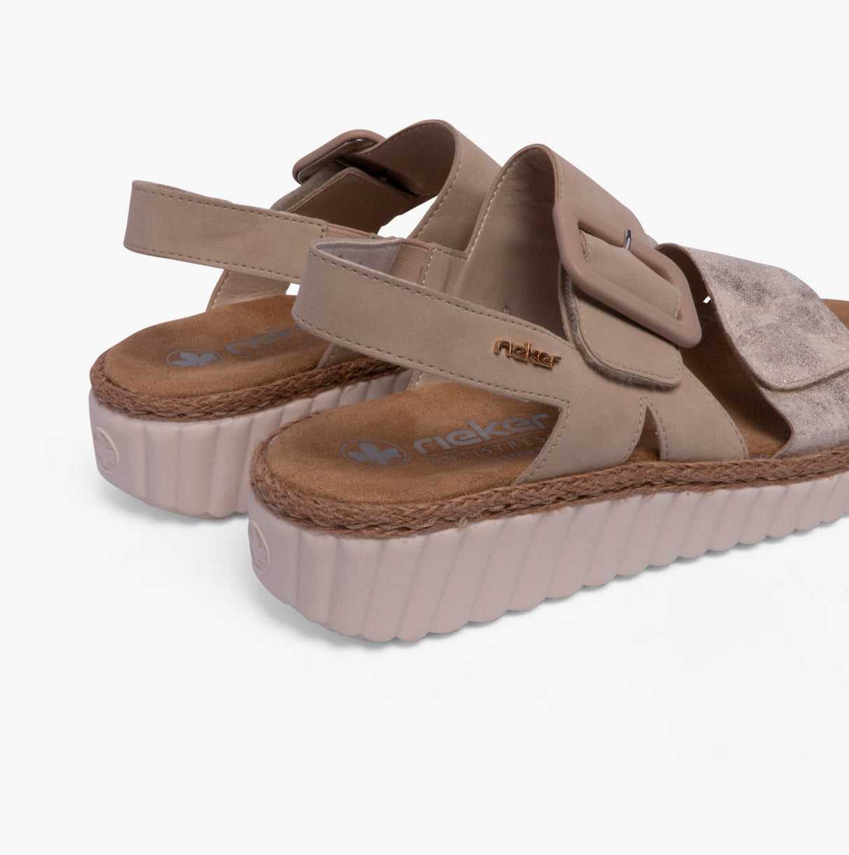 Rieker 69260-60 Womens Sandals Beige