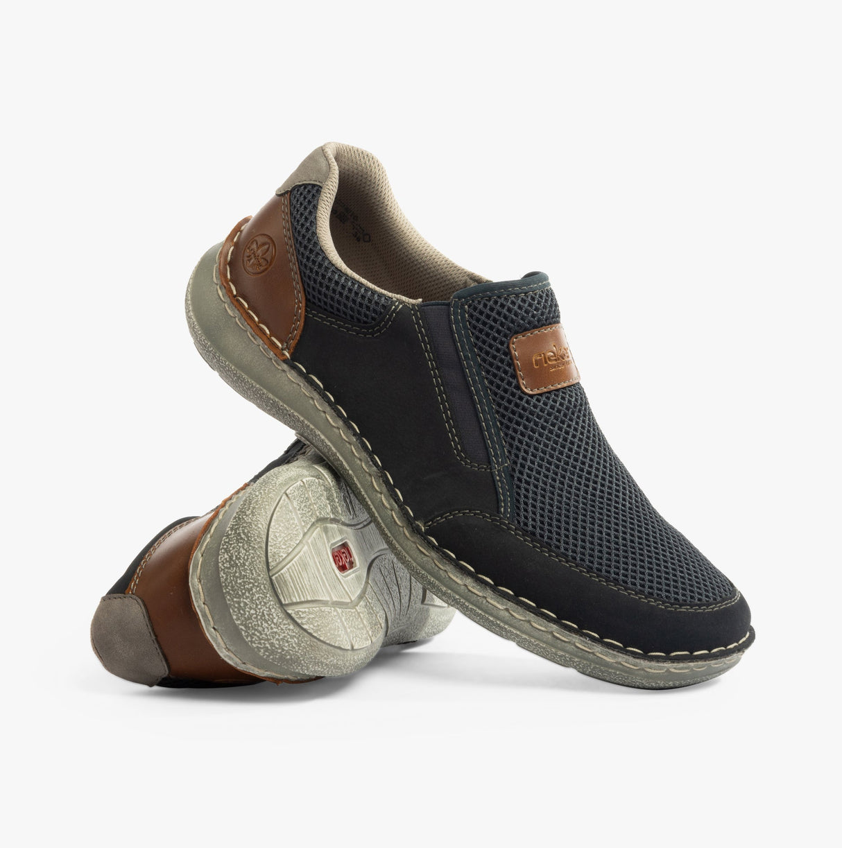 Rieker 03053-14 Mens Shoes Blue