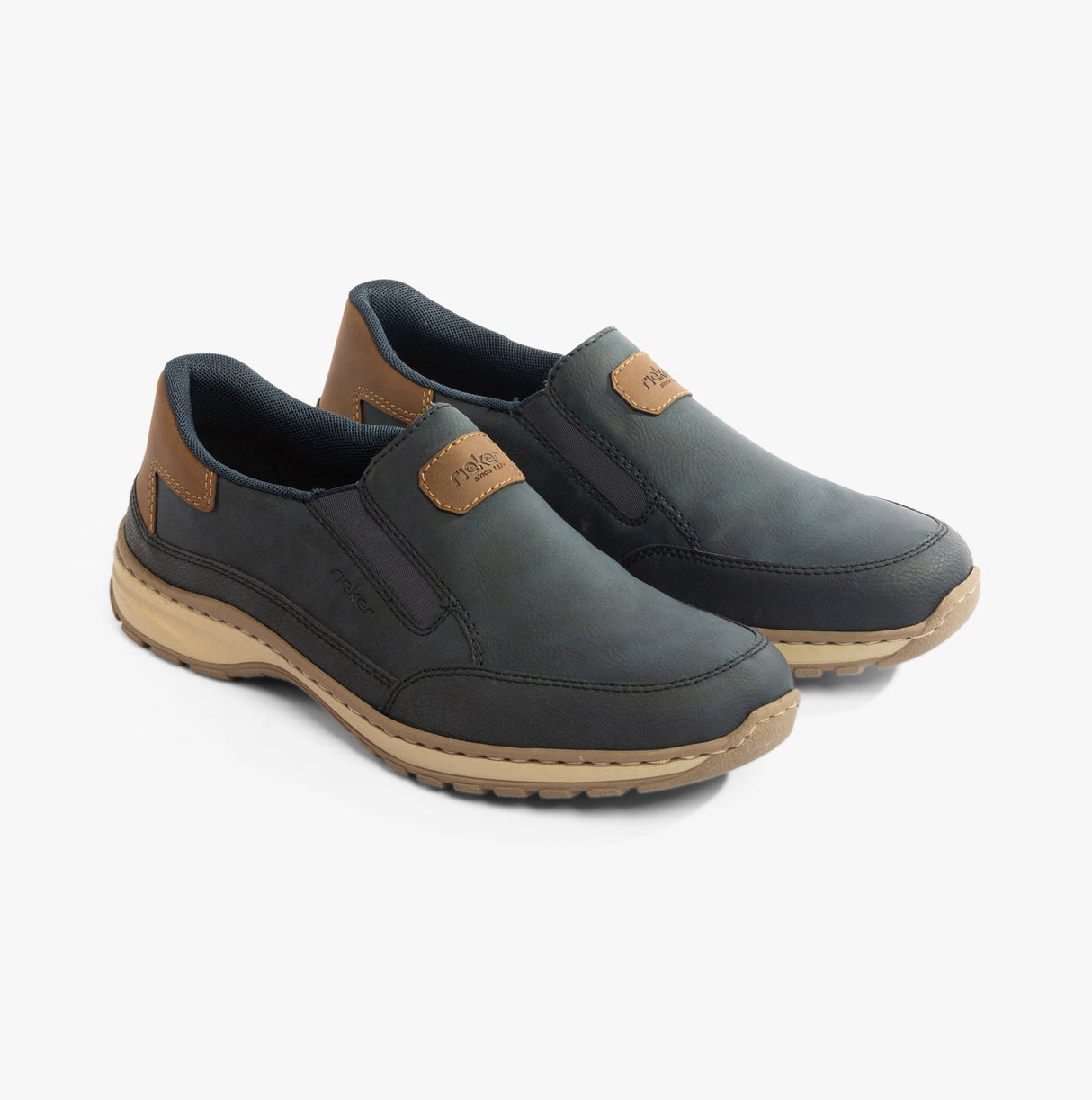 Rieker 03365-14 Mens Shoes Blue Combination