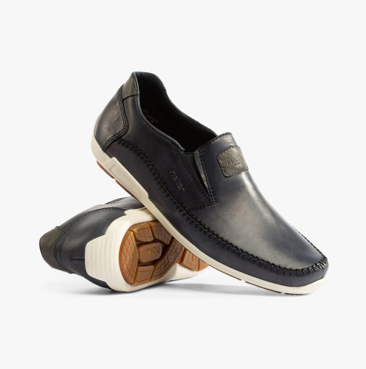 Rieker 09053-14 Mens Shoes Blue