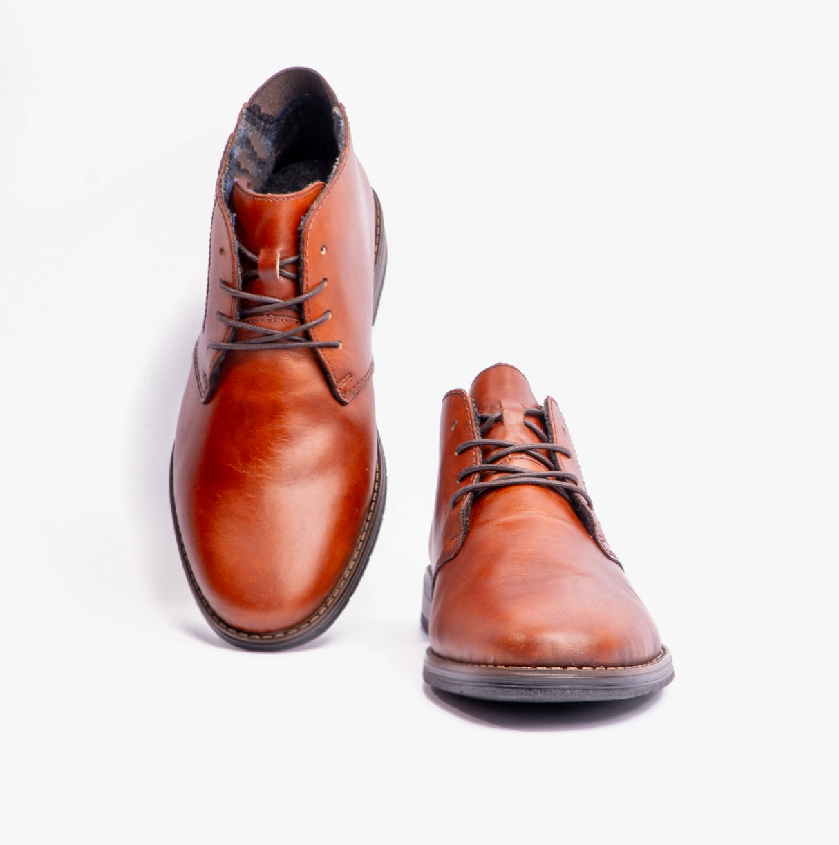 Rieker 10301-24 Mens Leather Boots Brown