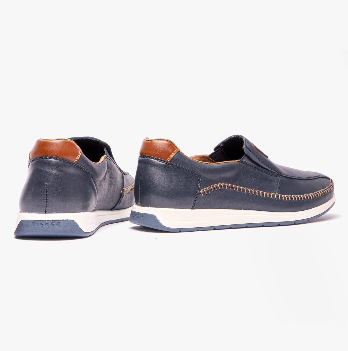 Rieker 11962-14 Mens Loafers Blue